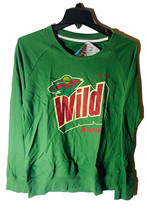 Reebok Minnesota Wild Verde Manica Lunga Atletico Camicia - Medio - £21.06 GBP