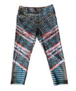 Prana Capri Leggings Women Small Roxanne Yoga Colorful Compression Gym R... - £10.02 GBP