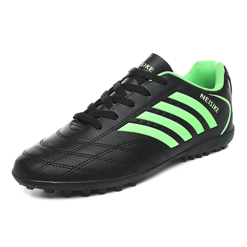 Cheap Black Soccer Shoes Men  Adult Kids Football Cleats Non-slip Light Training - £156.46 GBP