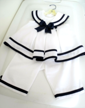 Rare Editions Sailor Dress, Pants &amp; Can Can Panties Size 12 Months - £15.79 GBP