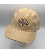 LL Bean Bros Baseball Trademark Embroidered Hat Leather Strapback Cotton... - £58.37 GBP