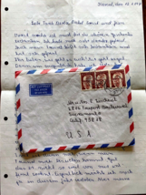 1972 Vintage Handwritten German Letter Stamp Envelope Sacramento CA Ephe... - £11.57 GBP