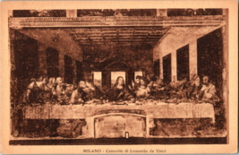 Vtg Postcard, Leonardo Da Vinci&#39;s Last Supper Painting , Milan, Italy - £5.31 GBP