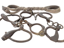 1800&#39;s Texas Lawman Antique Handcuffs Wild West Texas Ranger, Native American - £736.71 GBP