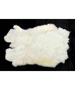 BUY 1 GET ONE FREE REAL NATURAL WHITE GENUINE RABBIT SKIN  hides fur pel... - $10.86