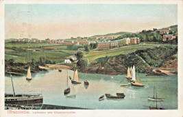 lfracombe Devon England~Larkstone and Chambercombe-View from water~1906 POSTCARD - £8.08 GBP