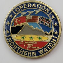Operation Northern Watch Combined Forces Challenge Coin Medallion Map Ob... - £14.59 GBP