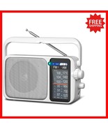 Bluetooth Portable AM/FM Radio with Large Dial &amp; Headphone Jack - Perfec... - $807.46 MXN