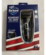 Barbasol Rechargeable Electric Foil Shaver with Stainless Steel Blades  - £7.83 GBP
