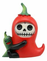 Ebros Furrybones Skeleton Chilito Hot Red Chili Pepper Figurine 3.25&quot;H - £12.01 GBP