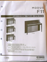 Yamaha MODUS F11 Digital Piano Original Overall Circuit Diagram Sheets i... - £121.93 GBP