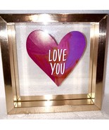 LOVE YOU HEART PICTURE FRAME LOVE DECORATION new - $314.03 MXN