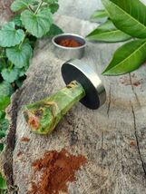 Coffee tamper, 58mm, Multicolored stabilized poplar wood, Stainless stee... - $1,553.64 MXN