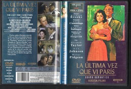 The Last Time I Saw Paris Dvd 1954 Classic Film Elizabeth Taylor Richard Brooks - £5.23 GBP