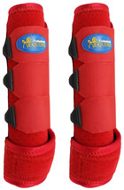 Professional Equine Medium Sports Medicine FRONT Splint Boots Red 41RDA - $54.44