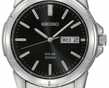 NEW Seiko SNE093 Core Black Dial Stainless Steel Men&#39;s Watch MSRP $205 - $123.00