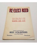 RE-ELECT REED Political Publication Register and Vote Reed Volunteers - $235.70 MXN