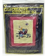 Vogart Crafts Crewel Creative Stitchery Kit Flowers And Wheelbarrow #231... - £7.46 GBP