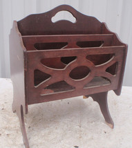 Vintage Wood Magazine Rack Holder - $8.00