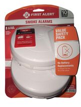 First Alert 2 Pack 10 year Battery-Powered Photoelectric Smoke Detector - $56.95
