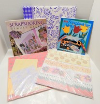 Memories Direct Scrapbook Lavender Album Papers Instruction Books Stickers Lot - £23.59 GBP