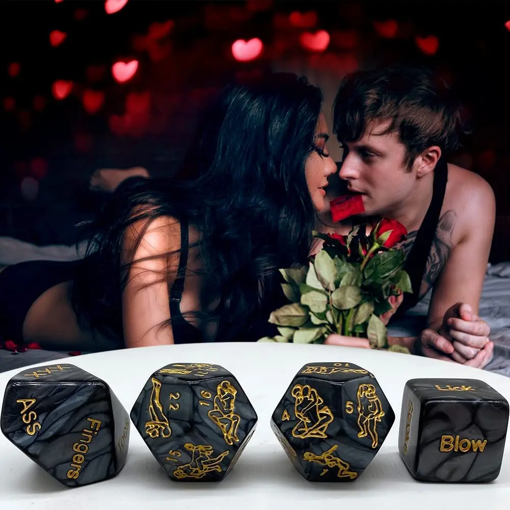 Play 4Pcs/Set Toy Dice for Toy Couples Toy Games, Make the Perfect Couples Toys, - £23.17 GBP