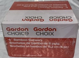 (1,600 counts) 6&quot; Bamboo Skewers by Gordon Choice for Barbeque BBQ Fruits Shish - £51.10 GBP