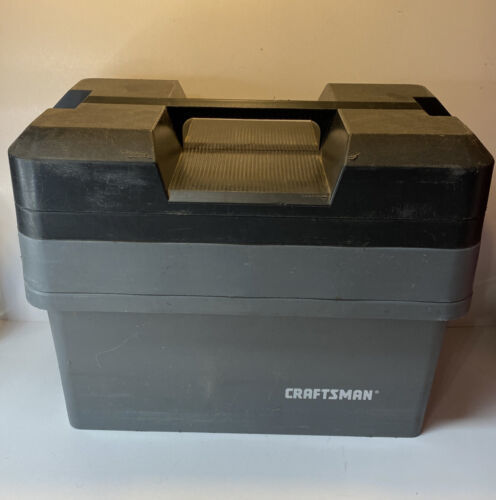 Vintage Craftsman Plastic Stacking Tray Tool Box 65307 Compact Carry Made in USA - $99.00