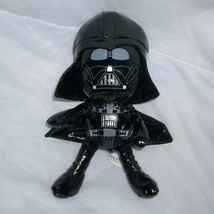 9" Star Wars 2010 Darth Vader Shiny Black Stuffed Animal Plush Toy Doll Galerie - $11.40