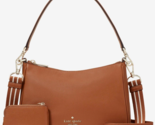 New Kate Spade Rosie Shoulder Bag Pebbled Leather Warm Gingerbread with ... - $142.41