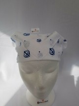 Sikh Hindu Blue Khandas White bandana Head Wrap Gear Rumal Handkerchief ... - £4.90 GBP