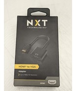 NXT Technologies HDMI to VGA Video Adapter (NX29747) Black 1080p HD Reso... - $182.44 MXN