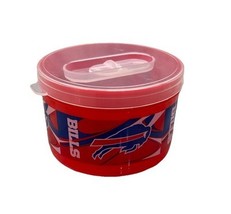 NFL Buffalo Bills Plastic Dip Snack Container W/Lid 11.5oz/340ml  Licens... - $14.73