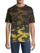 Eleven Paris Men&#39;s Camo Tee - Acid Green - Size Small - £23.17 GBP