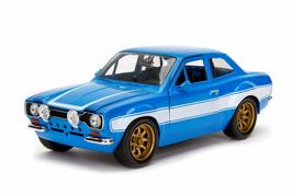 Jada Toys 1:24 Fast &amp; Furious - Brian&#39;s Ford Escort RS2000 Mk1, Blue Wit... - $24.69