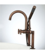 New Oil Rubbed Bronze Sebastian Deck-Mount Tub Faucet with Hand Shower &amp;... - £275.28 GBP