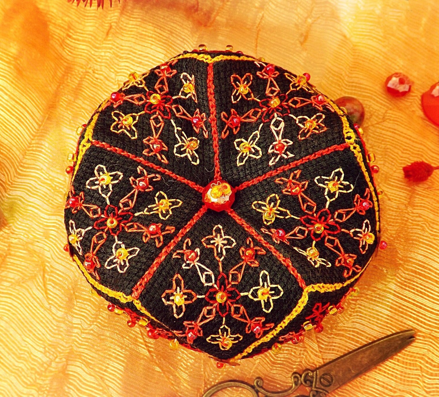 Banurucotti Cross Stitch Ornament 3 pdf pattern - Biscornu Embroidery Wh... - $3.29