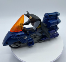 Justice League Mission Vision Batman Rev & Go Friction Motorcycle Mattel 2003 - $7.59