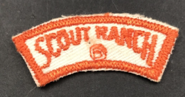 Vintage Boy Scouts BSA Orange Scout Ranch Curved Segment Tab Patch 1.75&quot;... - £7.58 GBP