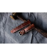 (Customizable, multiple size) Ostrich leg skin handmade watch straps - $89.99+