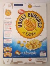Empty POST Cereal Box HONEY BUNCHES OF OATS 2010 14.5 oz WITH ALMONDS [G... - $7.17