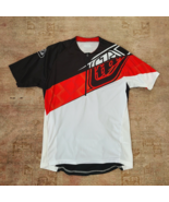 Troy Lee Designs Jersey Shirt Size XL Red Black White Zip Road Cycling Bicycle - $24.70