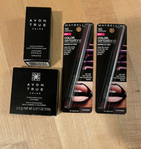 Lot Of 4 Avon True Color Dazzle Drops, Maybelline Liner 165, Eyeshadow Duo - £9.02 GBP