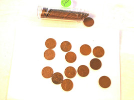 1942 P Lincoln Wheat Cent Roll 50 Coins Very Good To Very Fine Condition - £3.92 GBP