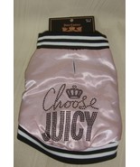 Juicy Couture Puffy Pink Rhinestone Bling Dog Jacket Size XS / S  NEW Cute - $279.44 MXN