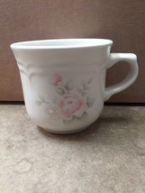 Pfaltzgraff Tea Rose Coffee Tea Cup USA Stoneware Floral - £4.71 GBP