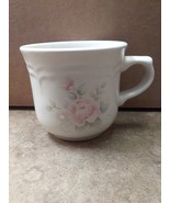 Pfaltzgraff Tea Rose Coffee Tea Cup USA Stoneware Floral - $5.99