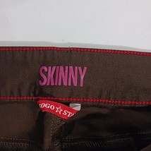 GoGo Star Mid-Rise RN#121773 Women's Brown Stretch Skinny Jeans Size L (28×30) image 3