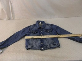 Girls Levi Strauss &amp; Co Cotton X-Large Six Rivet Button Up Front Denim Jacket - £34.31 GBP