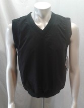 North End Men&#39;s Black Sleeveless Nylon/Polyester V Neck Vest Size X-Smal... - $9.79